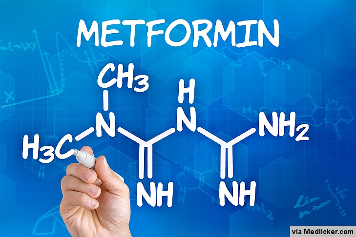 Metformin a jeho chemický vzorec