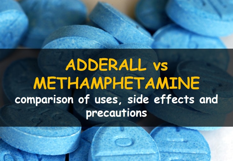 What is the difference between adderall and methamphetamine?