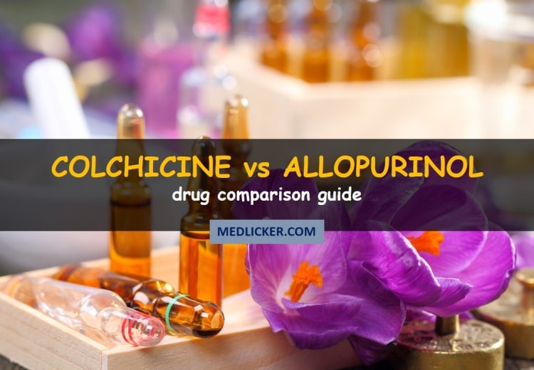 Difference between colchicine and allopurinol use