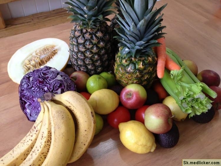 čerstvé ovocie a zelenina