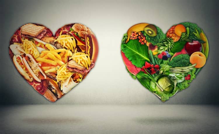 Zdravá a nezdravá strava pro srdce a cholesterol