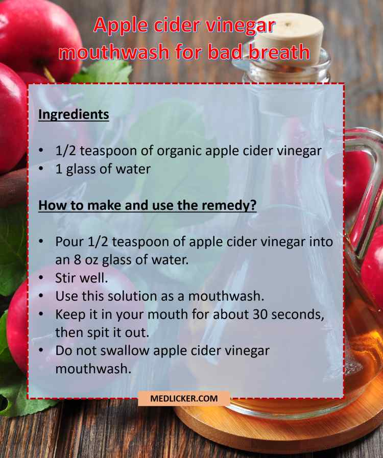 Apple cider vinegar mouthwash recipe