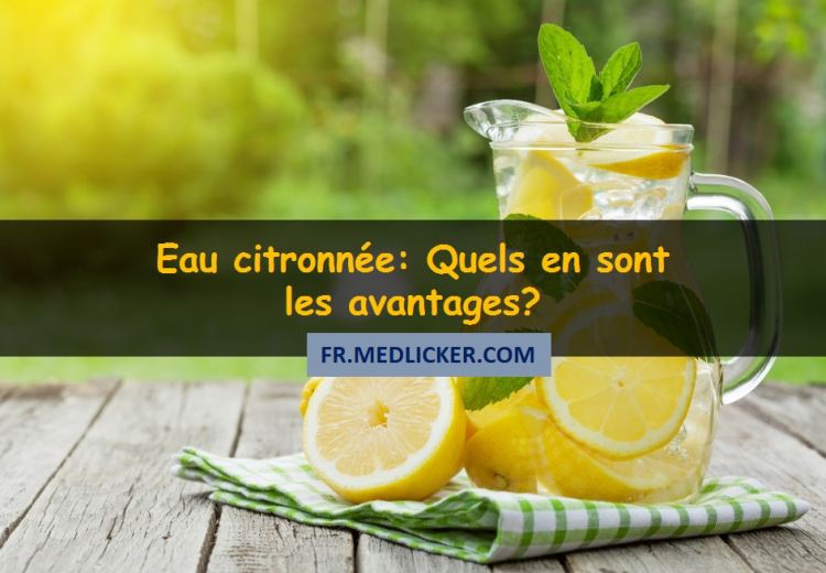 Eau citronnée et la santé