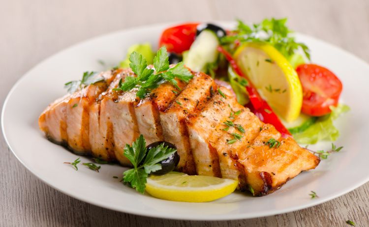 Salmon is rich in omega-3 fatty acids, which are known to reduce cardiovascular risks