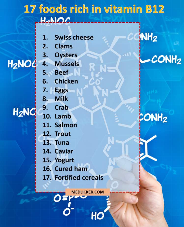 Foods rich in vitamin B12