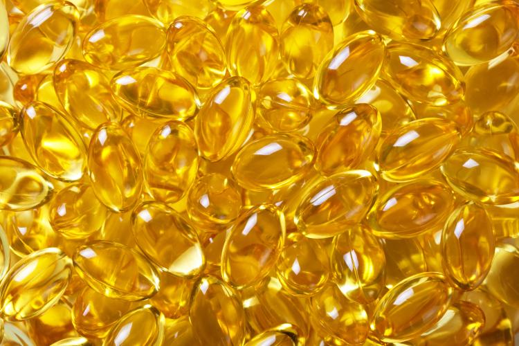 Cod liver oil capsules are rich in vitamins A and D, as well as in omega-3 fatty acids