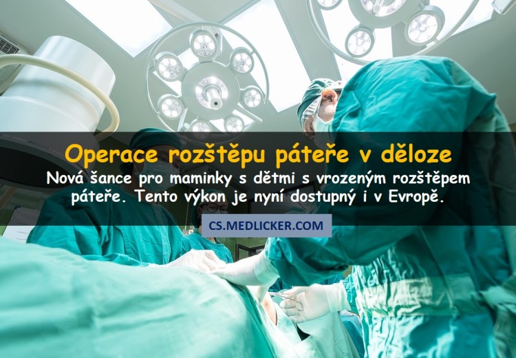 Chirurgové provedli operaci páteře u plodu v děloze