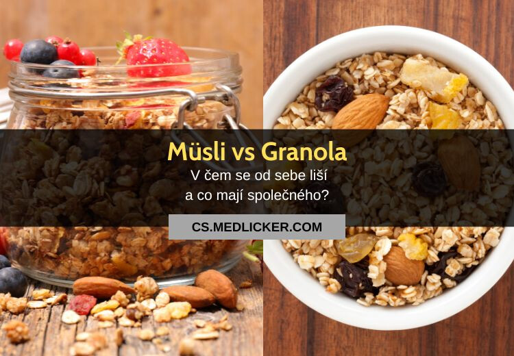 Co mají granola a müsli společného a jaký je mezi nimi rozdíl?